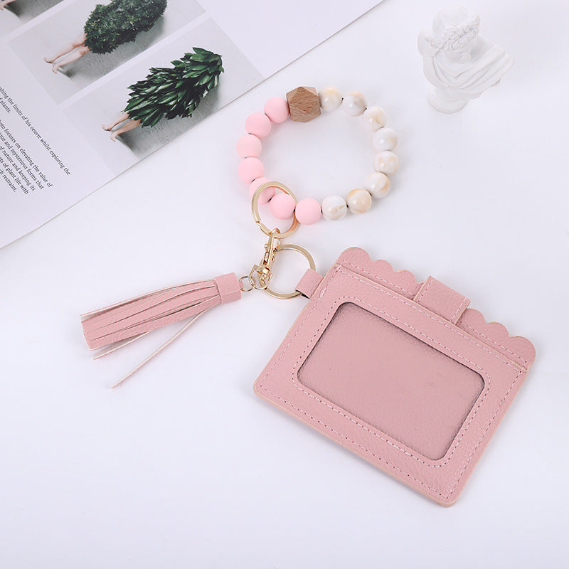 PU leather tassel Wristlet Bags BB124