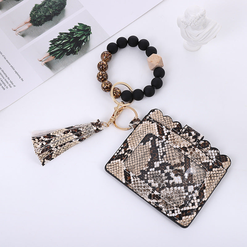 PU leather tassel Wristlet Bags BB124