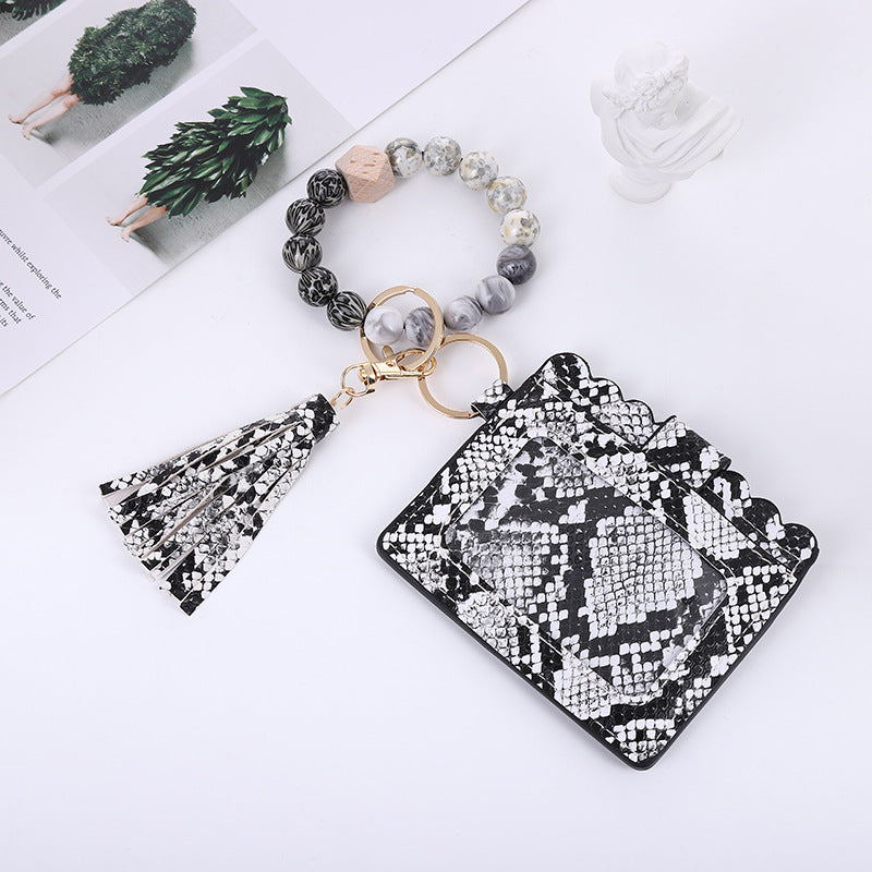 PU leather tassel Wristlet Bags BB124