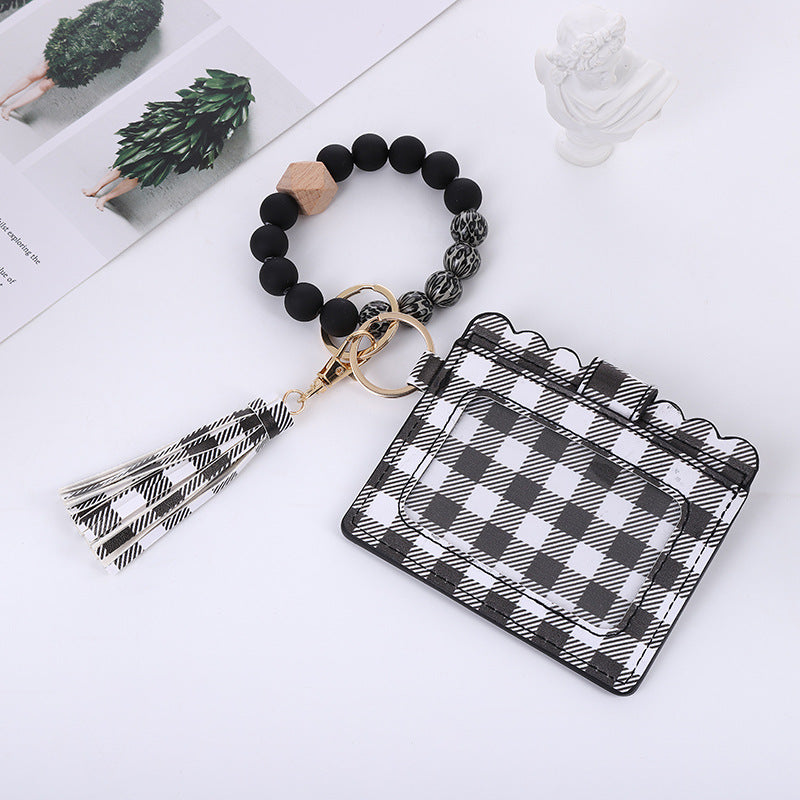 PU leather tassel Wristlet Bags BB124