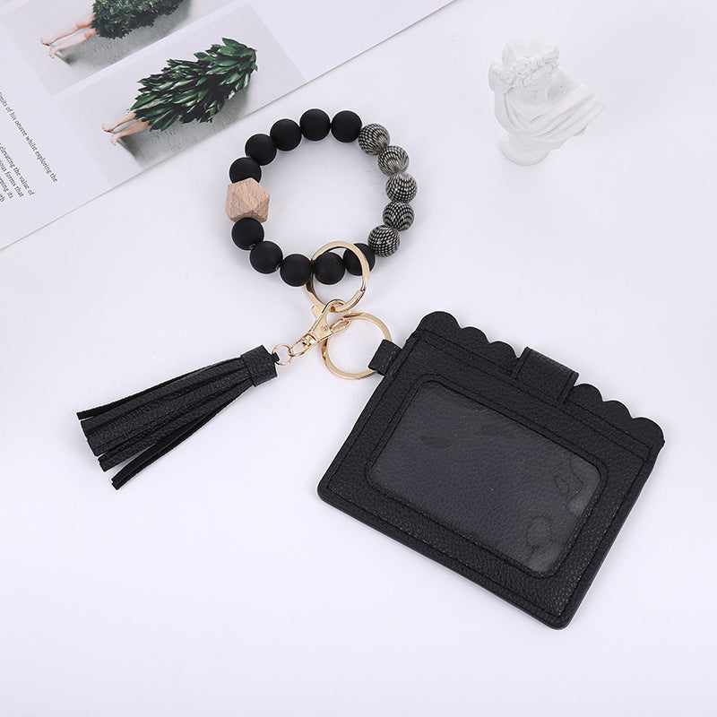 PU leather tassel Wristlet Bags BB124