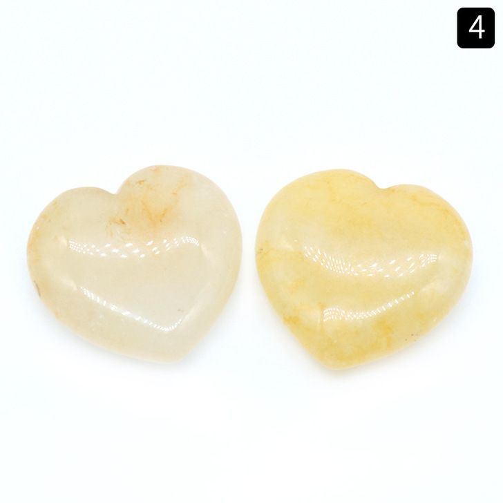 25mm natural crystal stone heart decorations