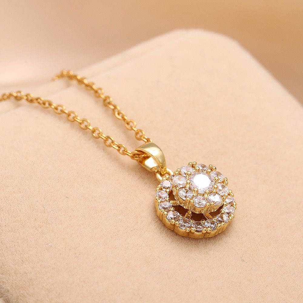 spinner zircon necklace N036-N044