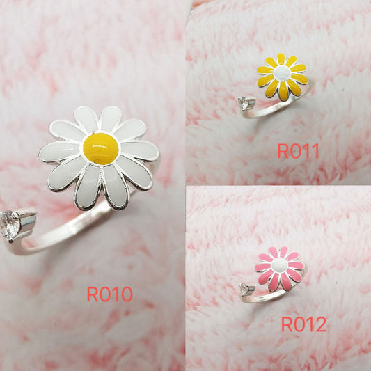 Daisy rings open adjustable rotary finger ring R010-R012