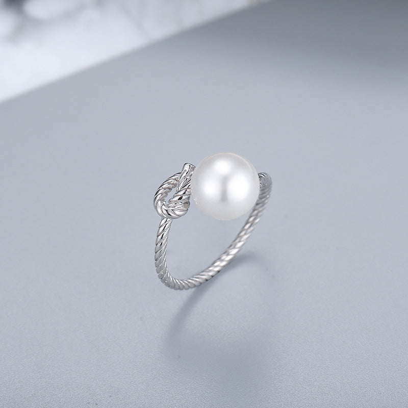 S925 sterling silver ring setting (default no pearl) wsr001-009