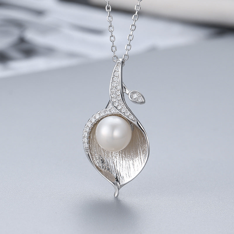 S925 sterling silver pearl pendant setting (default no pearl) wsp244-252