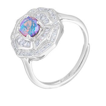 S925 sterling silver gem ring SSG757-SSG768