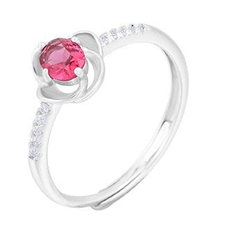 S925 sterling silver gem ring SSG015-SSG030