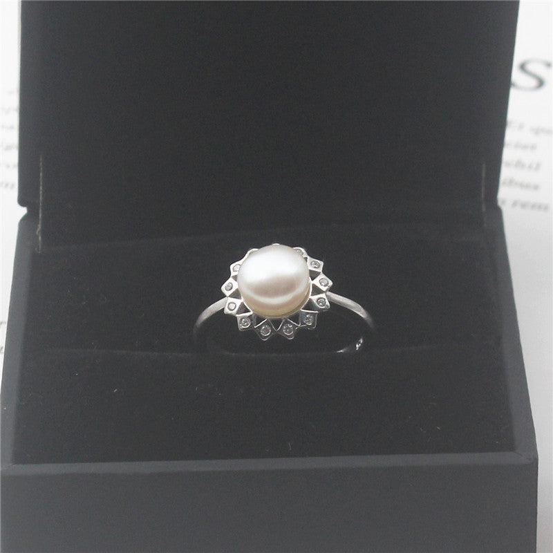 S925 sterling silver ring  setting (default no pearl) wsr091-099