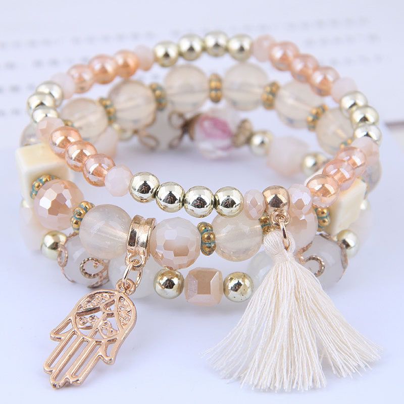 Boho wraps stone bracelet B061-B080