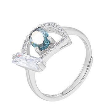 S925 sterling silver gem ring SSG224-SSG238