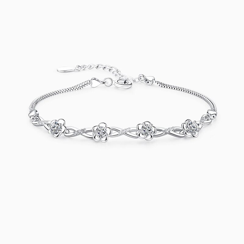 sterling silver S925 gem bracelet #GB091-GB099