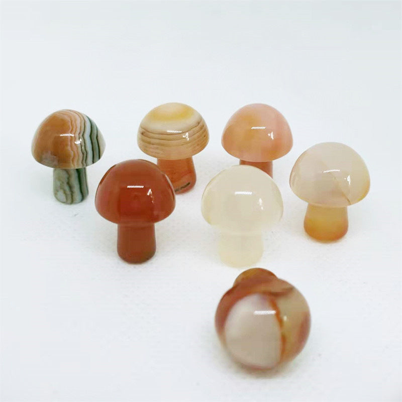 natural crystal stone mushrooms 20MM