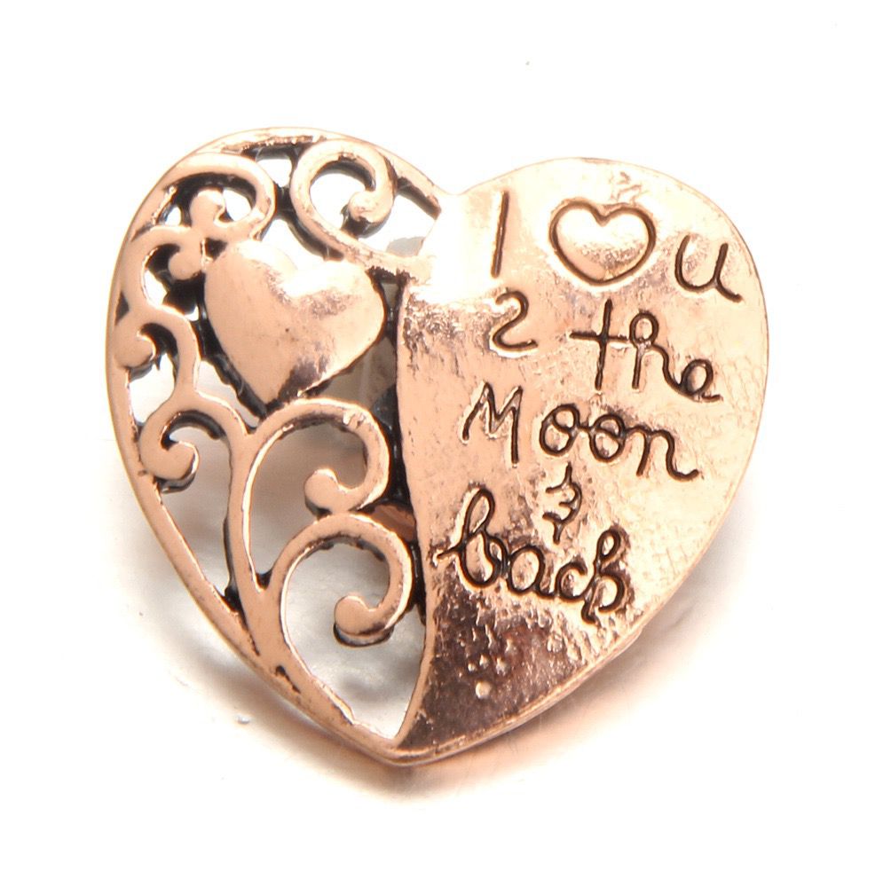 Heart shape snap button SB053-SB061