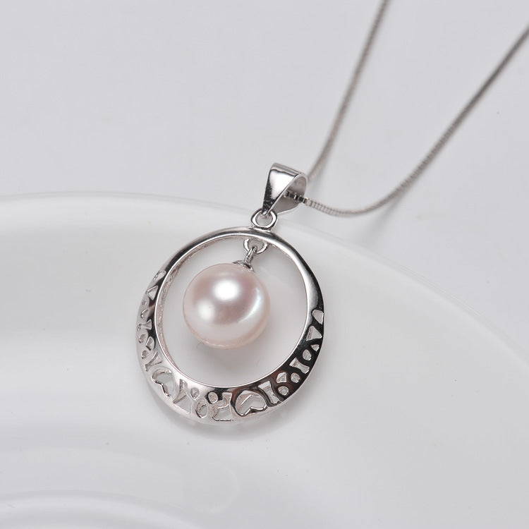 S925 sterling silver pearl pendant setting (default no pearl) wsp100-108