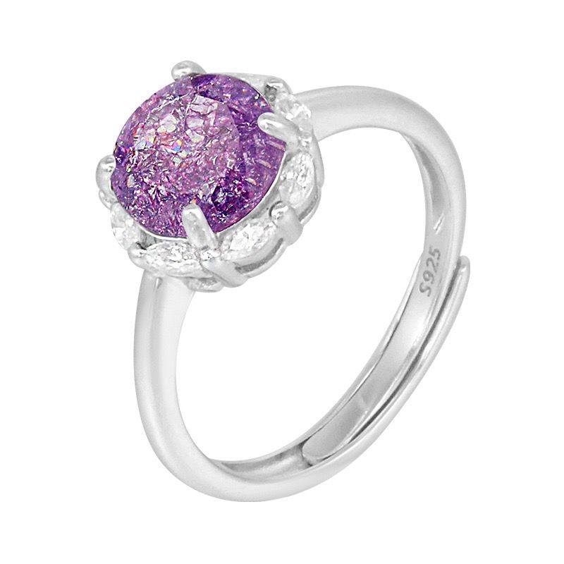 S925 sterling silver gem ring SSG340-SSG351