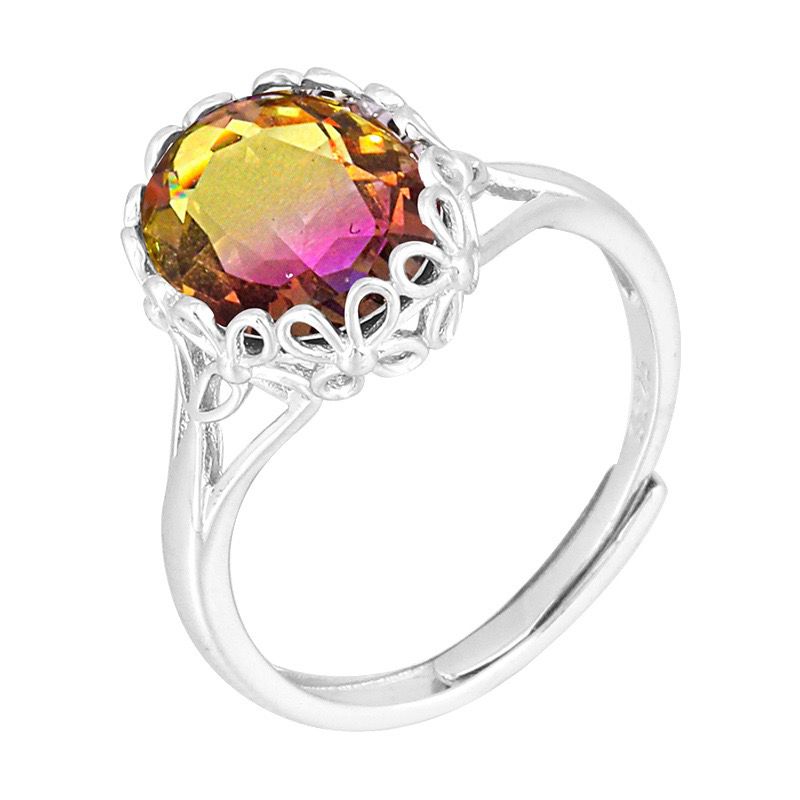 S925 sterling silver gem ring SSG558-SSG572