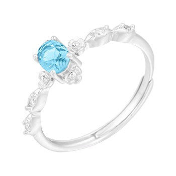 S925 sterling silver gem ring SSG015-SSG030