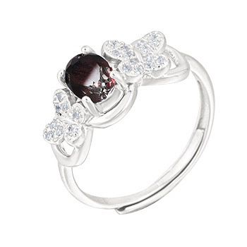 S925 sterling silver gem ring SSG521-SSG534