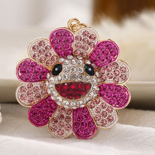 rhinestone sunflower  keychain KC087-KC089