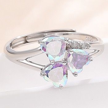 S925 sterling silver gem ring SSG431-SSG439