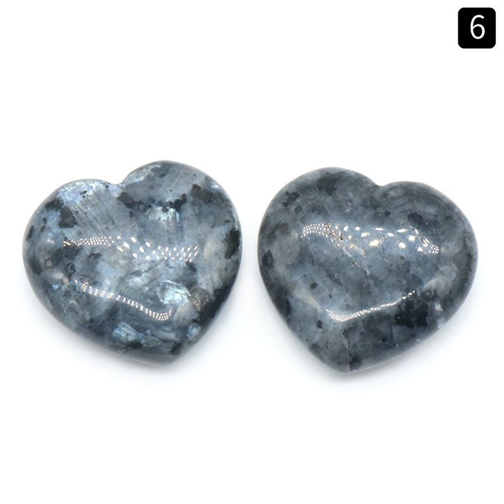 25mm natural crystal stone heart decorations