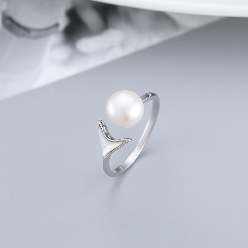 S925 sterling silver ring setting (default no pearl) wsr037-045