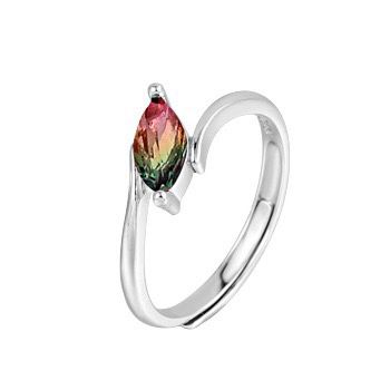 S925 sterling silver gem ring SSG460-SSG463