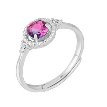 S925 sterling silver gem ring SSG369-SSG380