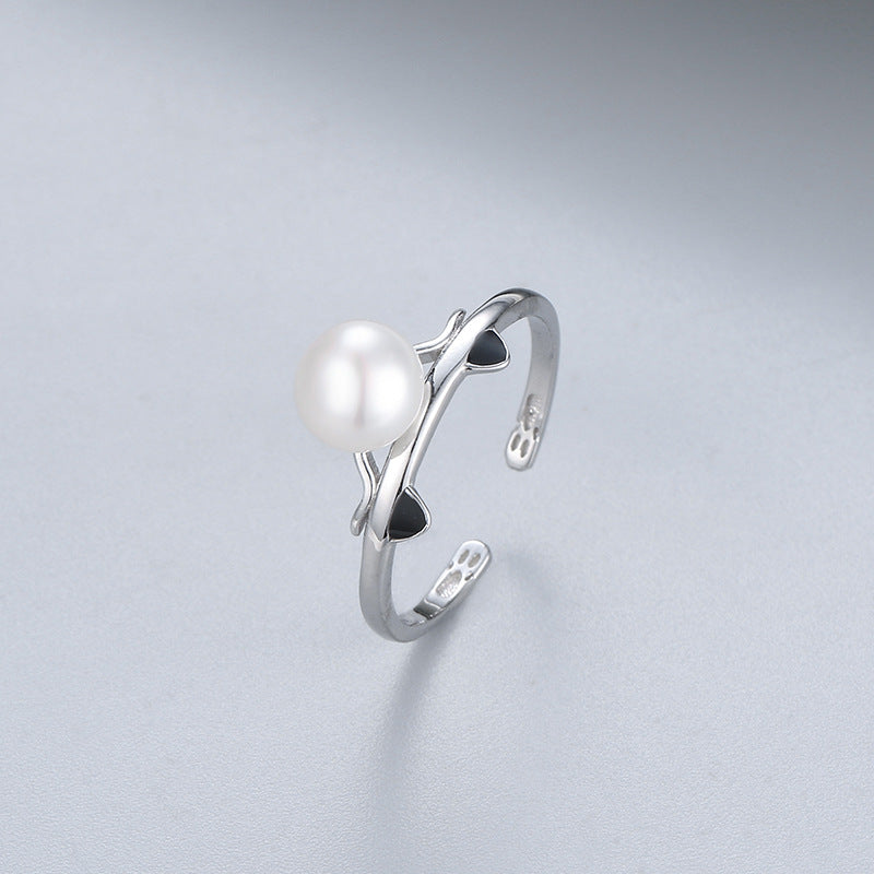 S925 sterling silver ring setting (default no pearl) wsr001-009