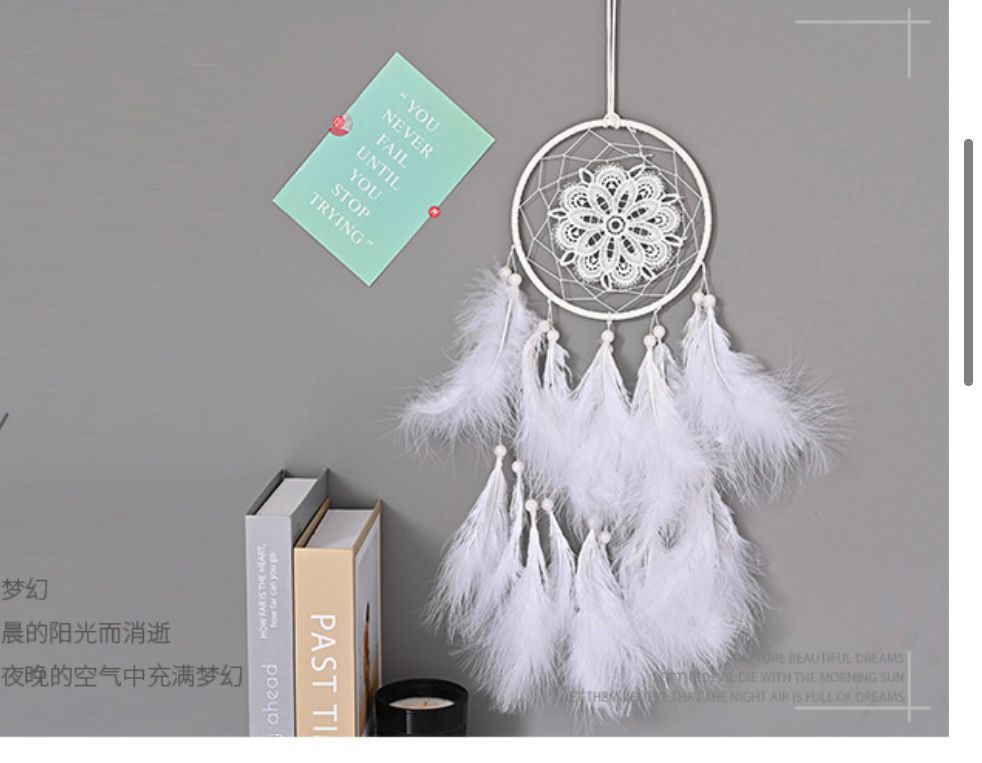 round dreamcatcher   feather cather wall hanging decorations #DC039-DC046