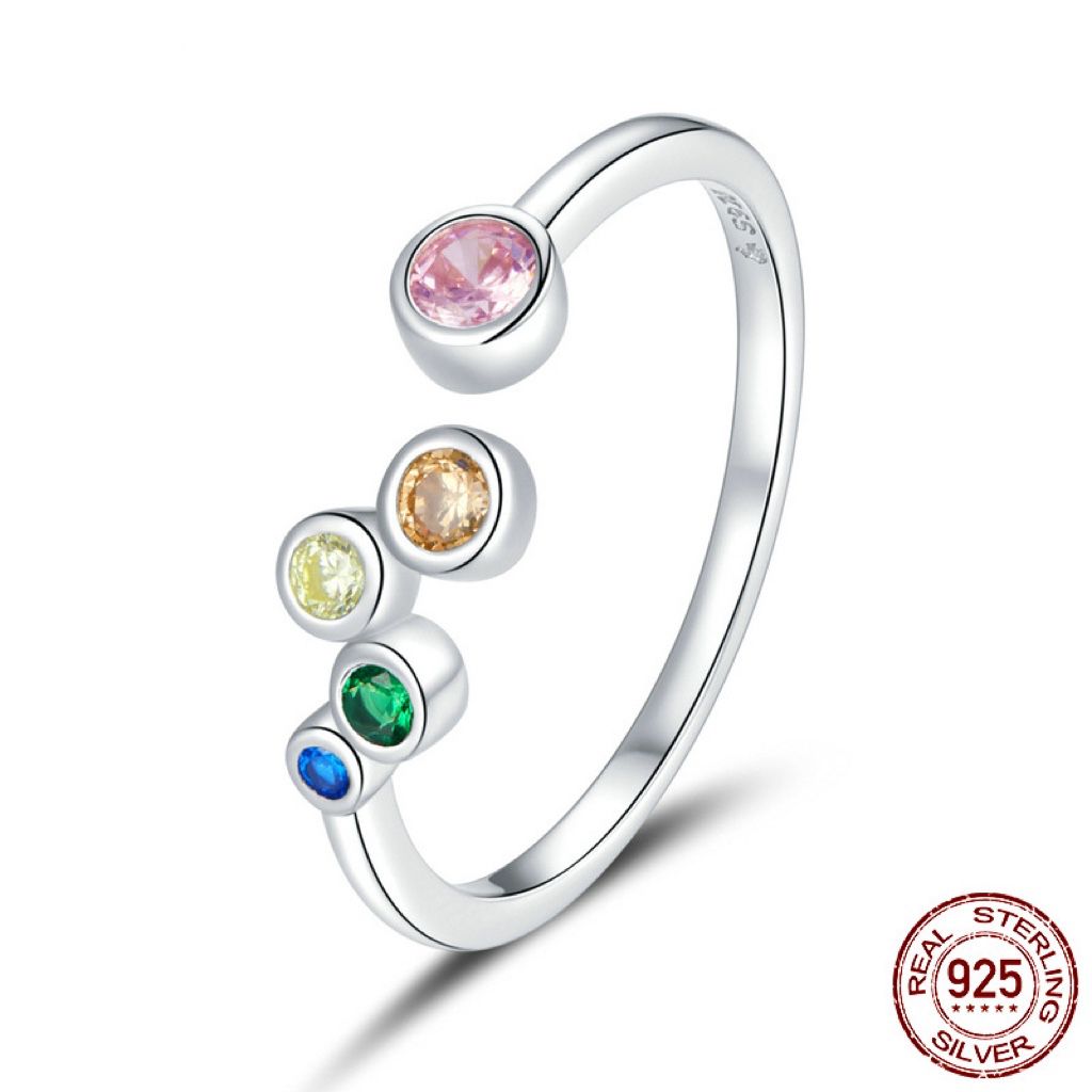 S925 sterling silver gem ring  #YSG018-YSG026