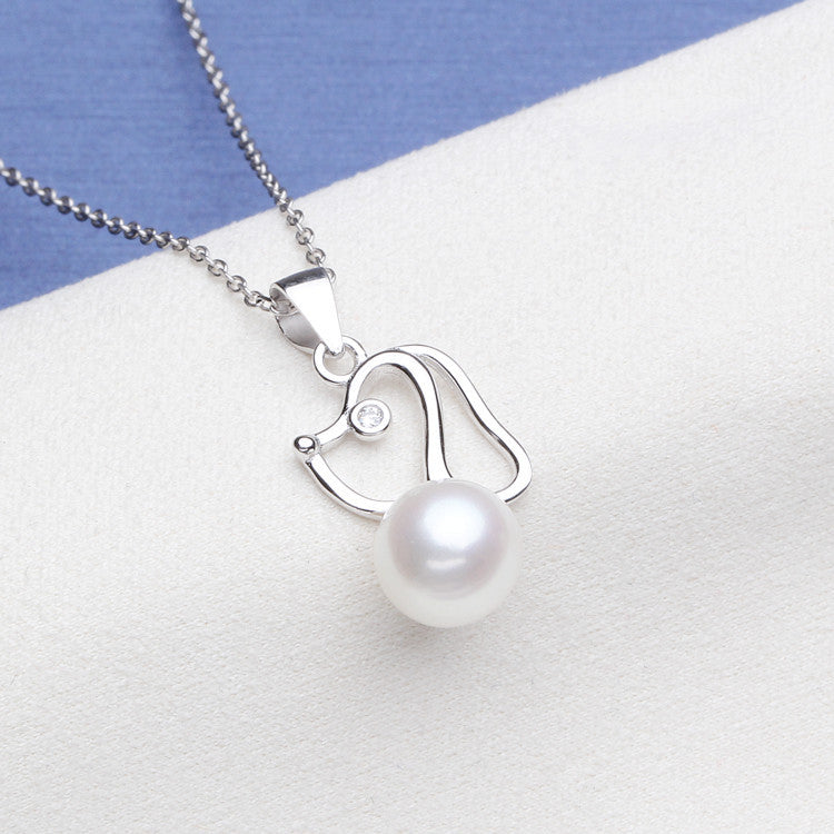 S925 sterling silver pearl pendant setting (default no pearl) wsp028-036