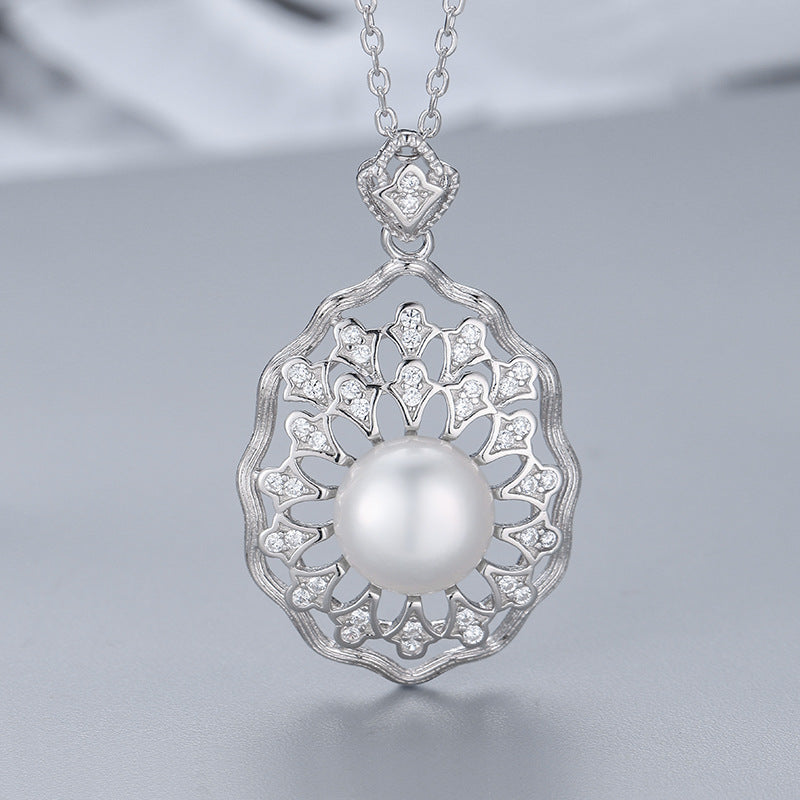 S925 sterling silver pearl pendant setting (default no pearl) wsp226-234