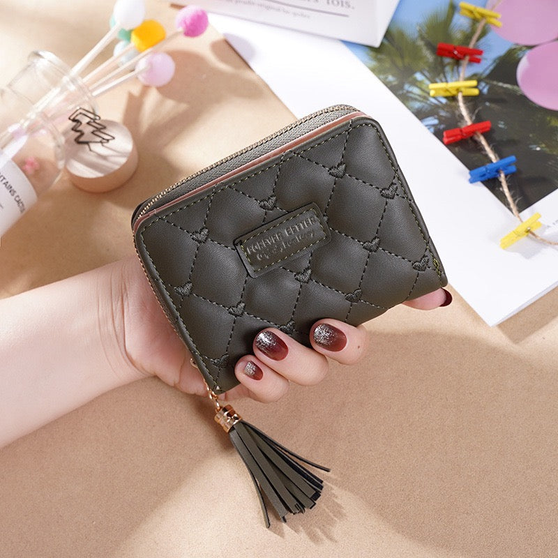 Ins hot small bag woman Ringed wallet summer versatile short coin wallet card bag BB052-BB059