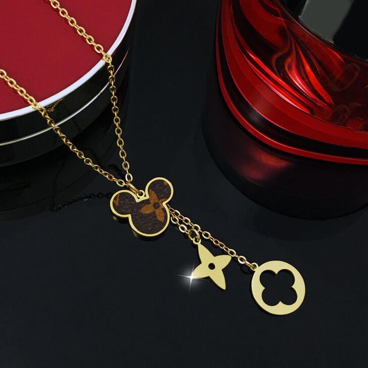 stainless steel necklace clover and Micky necklace #N051-N053