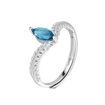 S925 sterling silver gem ring SSG384-SSG387