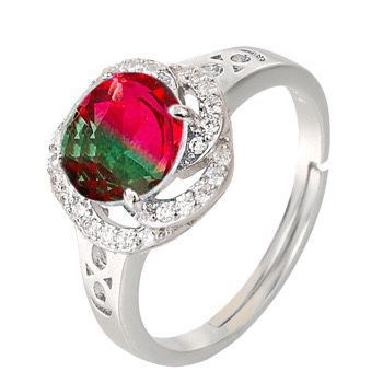 S925 sterling silver gem ring SSG703-SSG705