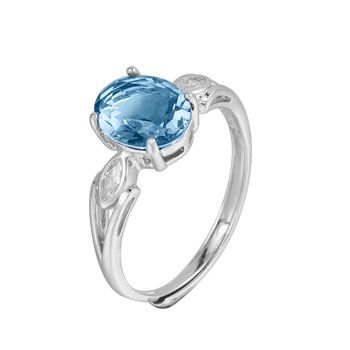 S925 sterling silver gem ring SSG573-SSG575