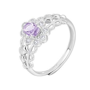 S925 sterling silver gem ring SSG134-SSG149