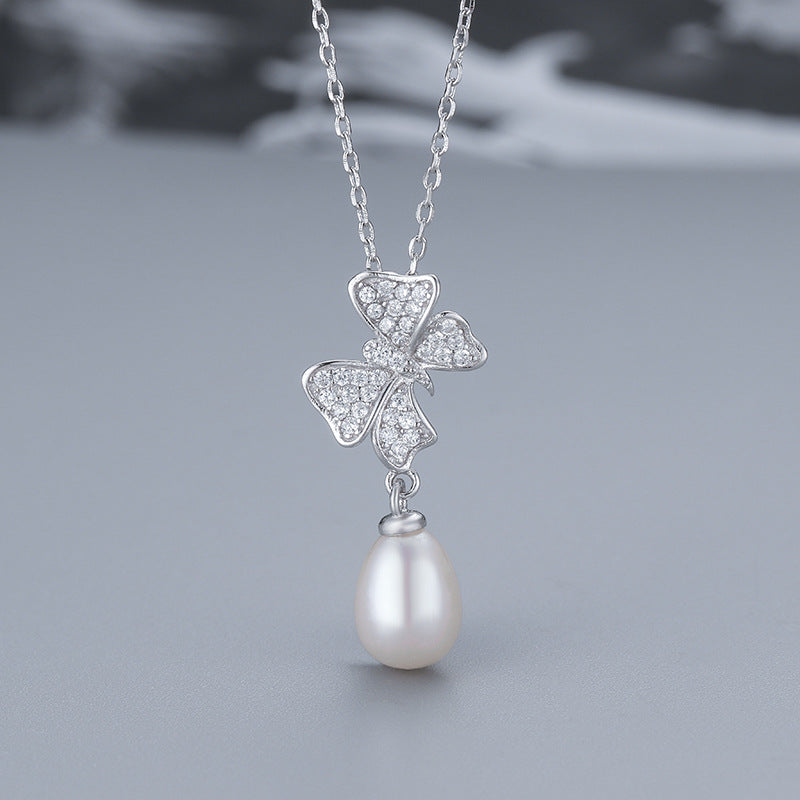 S925 sterling silver pearl pendant setting (default no pearl) wsp055-063