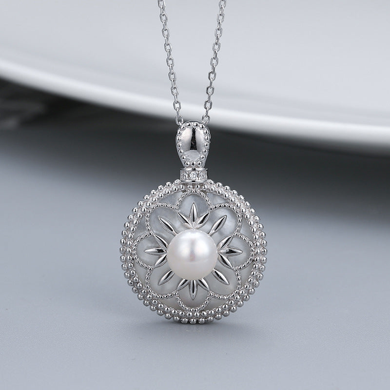 S925 sterling silver pearl pendant setting (default no pearl) wsp262-270