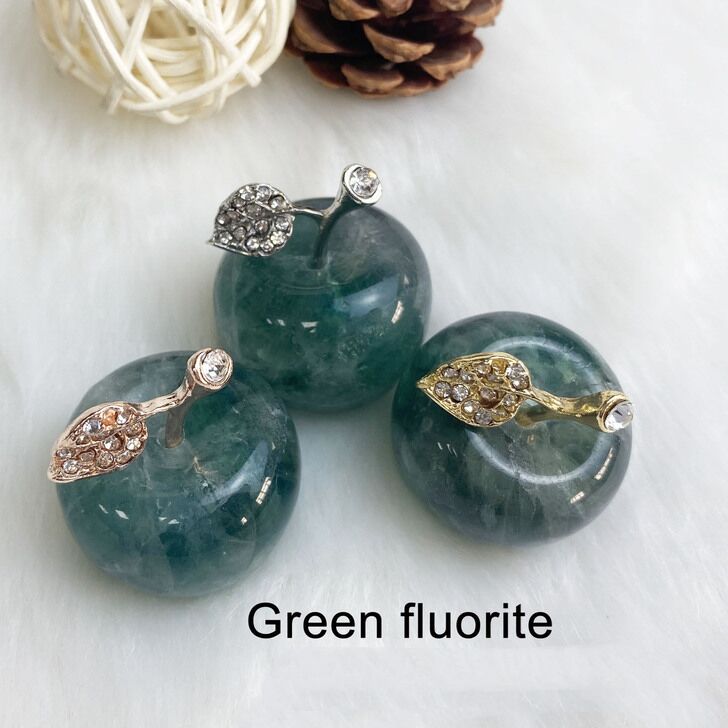 Natural Crystal Apple Ornaments