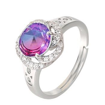 S925 sterling silver gem ring SSG703-SSG705