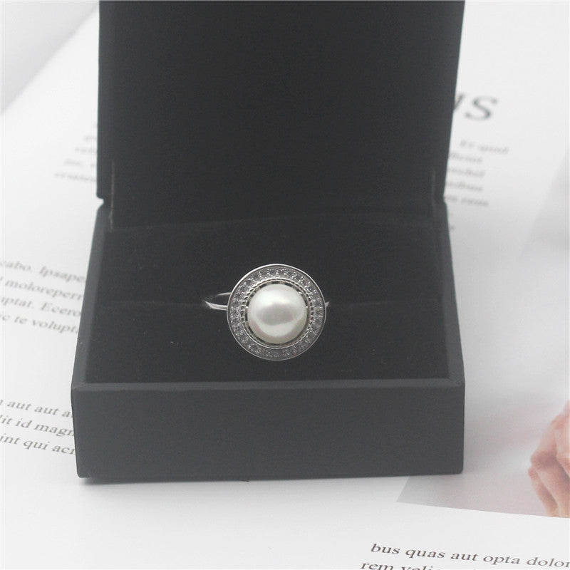 S925 sterling silver ring setting (default no pearl) wsr118-126