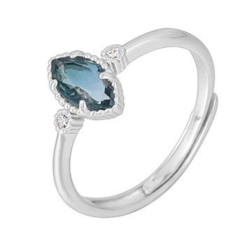 S925 sterling silver gem ring SSG239-SSG246