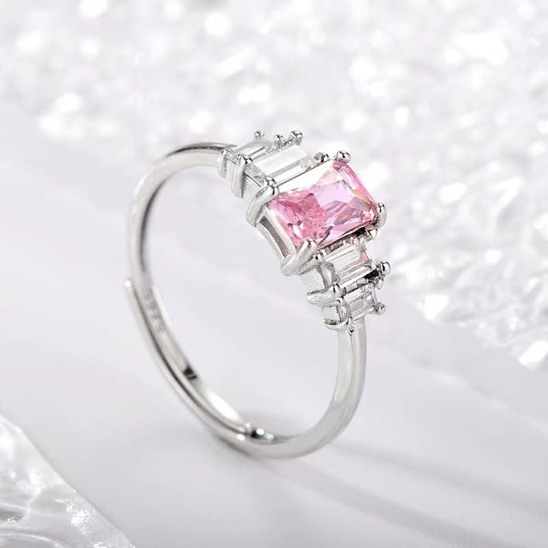 S925 sterling silver gem ring SYR028-036