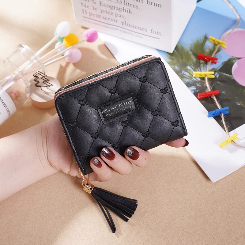 Ins hot small bag woman Ringed wallet summer versatile short coin wallet card bag BB052-BB059