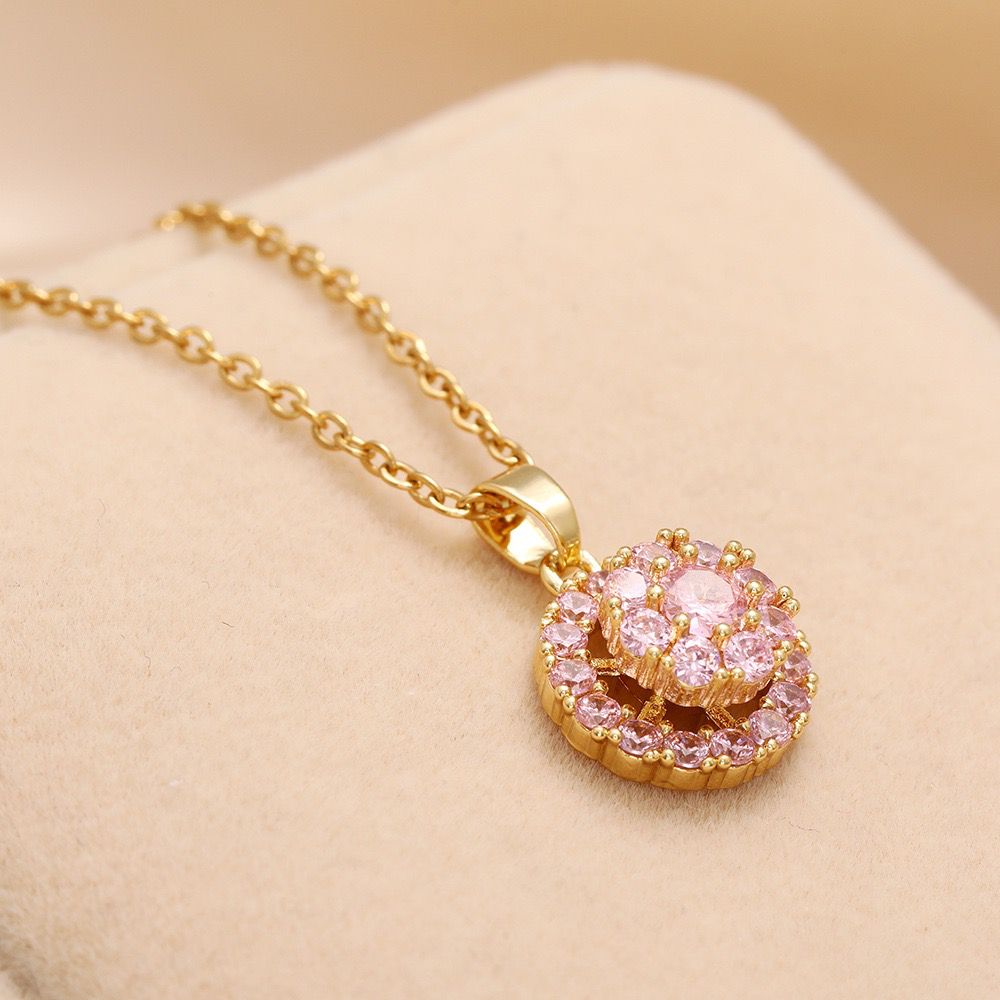 spinner zircon necklace N036-N044