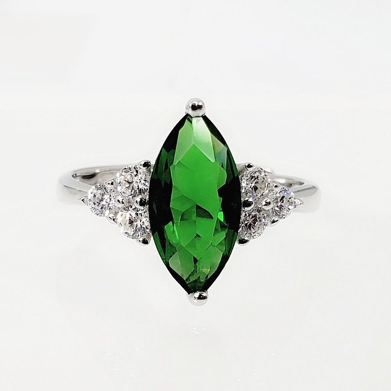 S925 sterling silver gem ring SSG677-SSG678